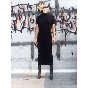 Rick Owens Lilies ankle length drape dress